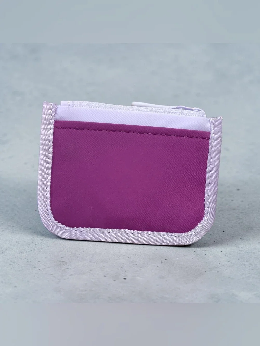 Nwot Lululemon Small Zip Card Case in Plum and Lavender